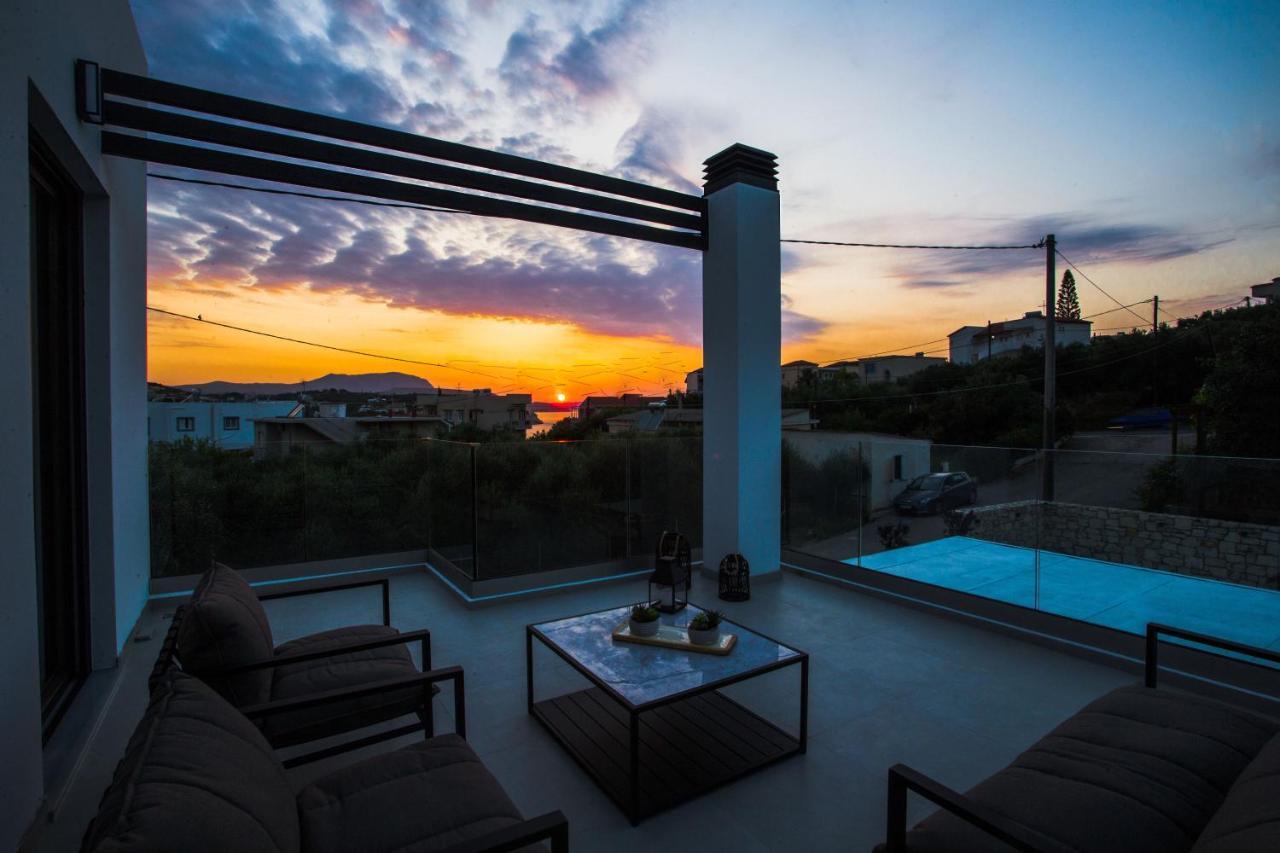 Avrilia Seaside Villa Heated Pool Almirída Ngoại thất bức ảnh