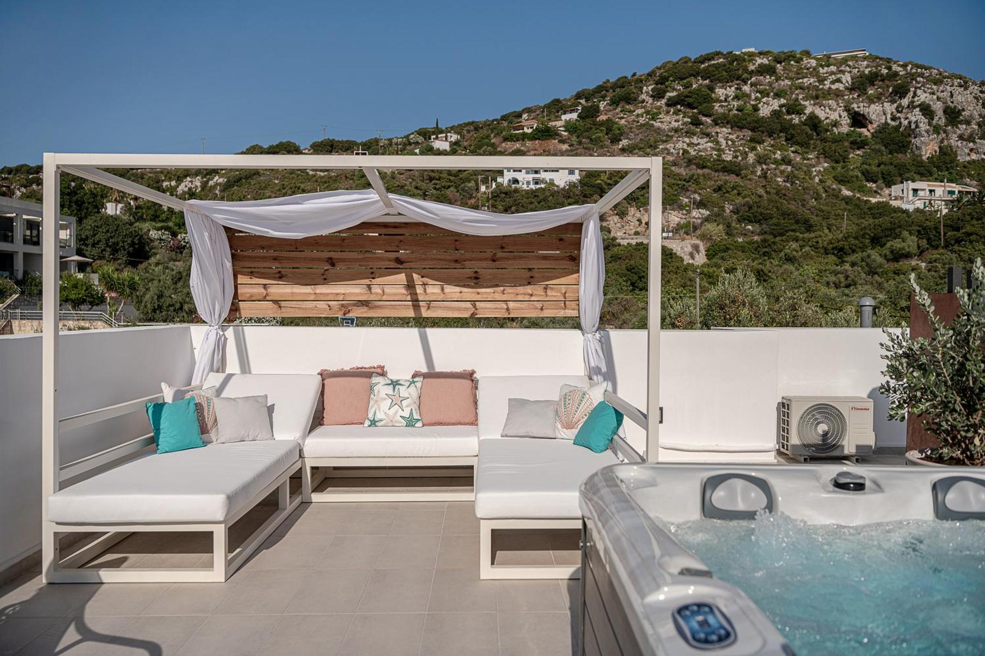 Avrilia Seaside Villa Heated Pool Almirída Ngoại thất bức ảnh